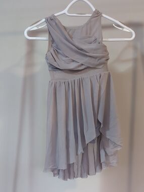 Girls Dance Costume Dress in Light Gray - Brand: Balera
